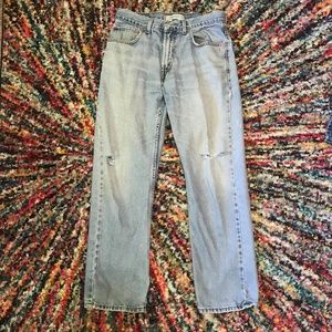 Men’s Levi Regular Fit Distressed Jeans - 33x30
